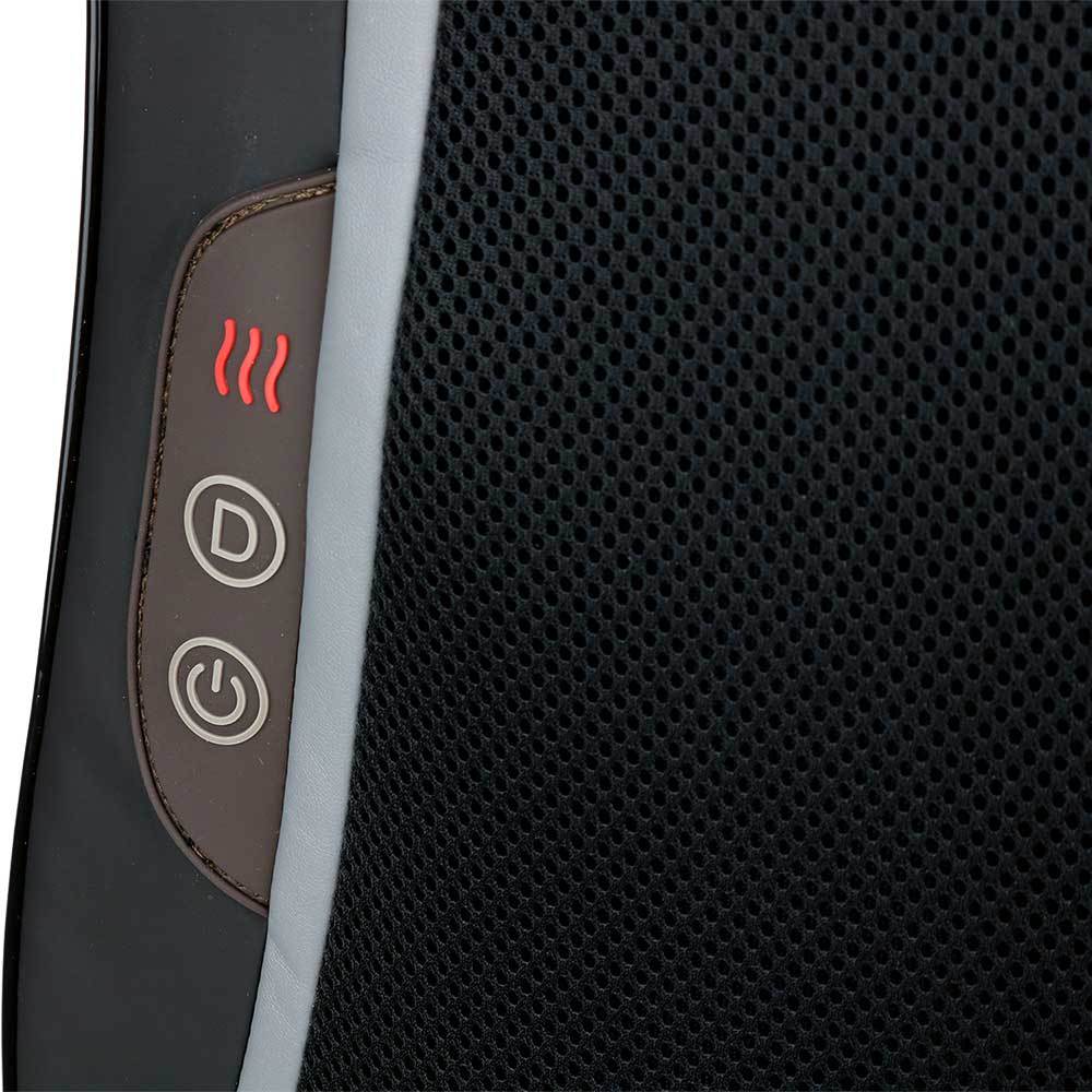 Relaxus Full Back Shiatsu Massage Cushion closeup of operating buttons
