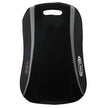 A black full back massage cushion with multi-directional roller heads and the brand name '3D Thermo' visible.