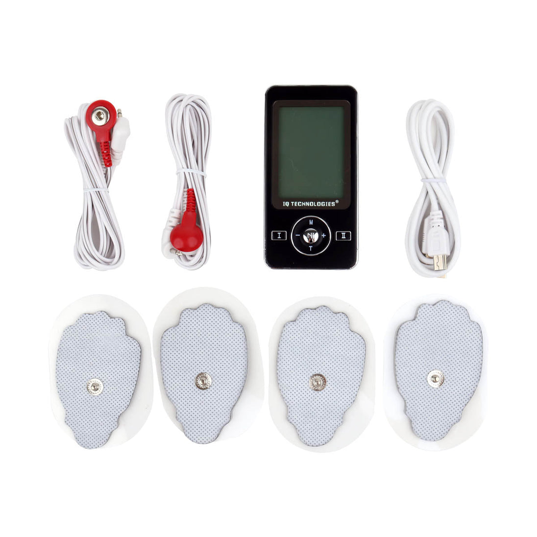 Relaxus IQ Thera Tens Ems contents displayed against white background